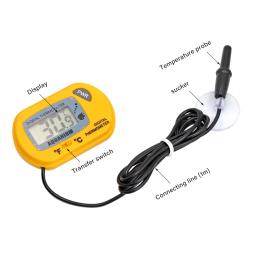 LCD Digital aquário termômetro, Sensor tanque de peixes com sonda, Detector de temperatura eletrônico, À prova d'água, Pet Shop - Image 2