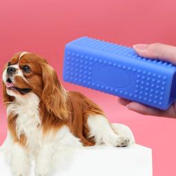 Silicone Hollow Rubber Dog Hair Brush, Removedor para carros, Móveis, Tapete, Roupas, Escova de limpeza para cães, Pet Shop - Image 4