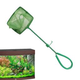 Rede de malha fina macia para aquário Rede de camarão Aquário com alça longa Rede de pesca Ferramenta de limpeza de objetos flutuantes - Image 2
