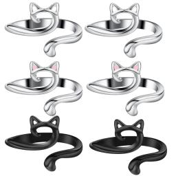 Ajustável Knitting Crochet Loop Ring, Guia de fios, Dedo Faster Holder, dedal Crocheteiras, Thread Ring, Ferramentas de costura, 2pcs - Image 3