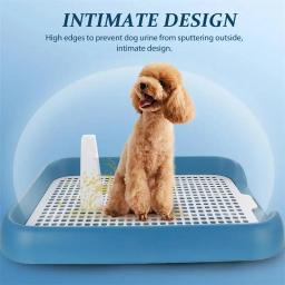 Bandeja potty antideslizante para treinamento de animais de estimação, Banheiro para cães pequenos e gatos, Almofadas potty internas para cachorro e gatos, Caixa de lixo - Image 2