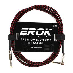 Erok-cabo de guitarra, 3m, 6, 35mm, macho para macho, linha trançada, pedal, instrumento, acessórios - Image 5