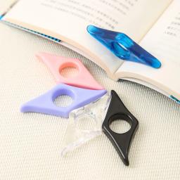 Suporte para livro de polegar, prensa de plástico, marcador, ajuda para leitura - Image 1