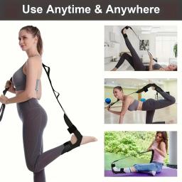 Ajuste Segmentado Yoga Alongamento Band, Assistido com Pé Alongamento Band, Treinamento de Reabilitação, Perna - Image 5