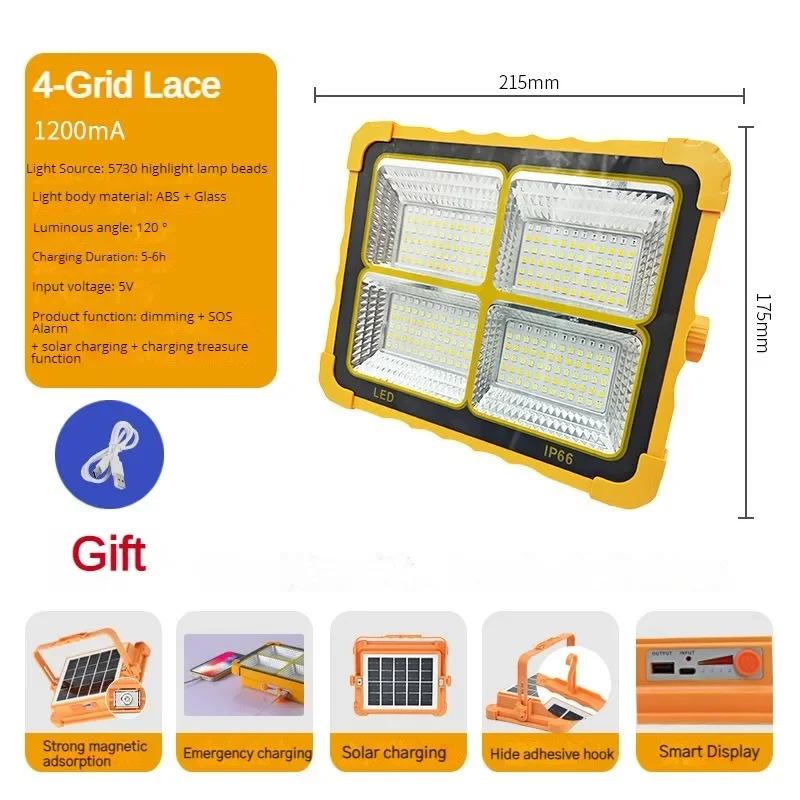 Alta lanterna LED recarregável Camping, luz de tenda com ímã, lanterna poderosa, reparo do banco de energia, lâmpada de emergência, 20000mAh - Image 1
