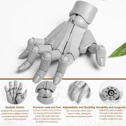 Modelo de mão de artistas flexíveis, escala 1/1, desenho ajustável, manequim, figura, modelo de mão para decoração de mesa, presentes de aniversário - Image 2