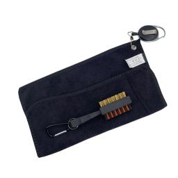 Toalha de golfe 26*26cm com mosquetão gancho microfibra dupla face veludo 10.24*10.24 Polegada toalha de limpeza de algodão preto esportes limpa - Image 3
