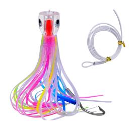 Polvo Saia Isca Trolling Lure com Water Hole, Equipamento de pesca, acessórios de pesca ao ar livre, durável e prático, 23x3cm, 9" - Image 2