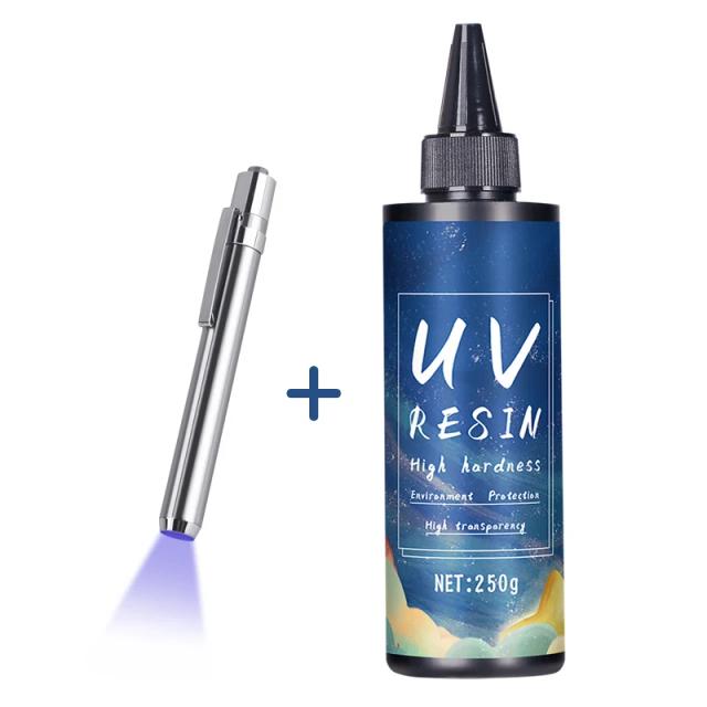 Cola de Resina UV para Jóias DIY - Transparência Cristalina, Secagem Rápida e Alta Dureza em Várias Quantidades