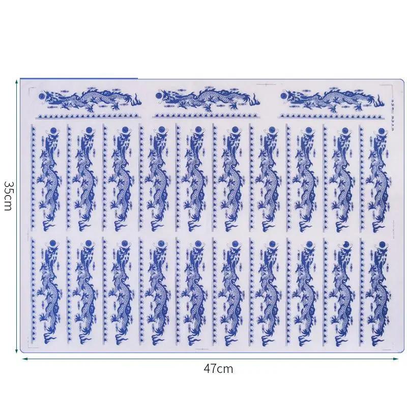 Jingdezhen-papel de transferência argila, papel de porcelana azul e branco, 1pcs, 47x35cm - Image 1