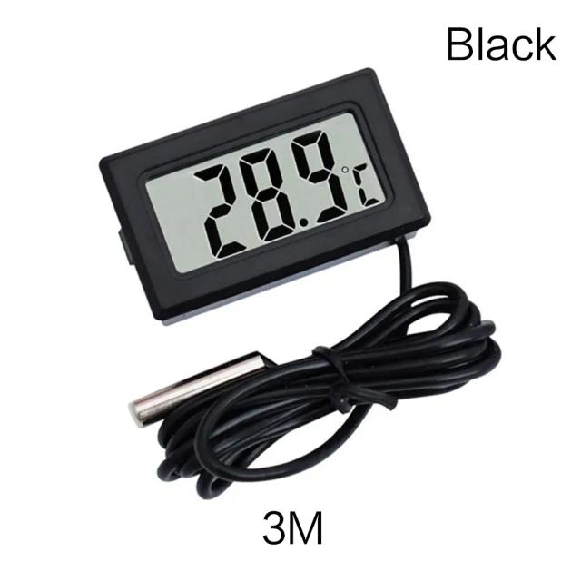 Termômetro Digital Eletrônico com Display LCD para Aquários e Refrigeração