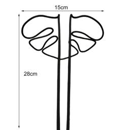 Estaca De Suporte De Planta, Rustproof, Resistente À Corrosão, Instalação Simples, Monstera Shaped, Pilha De Flores - Image 6
