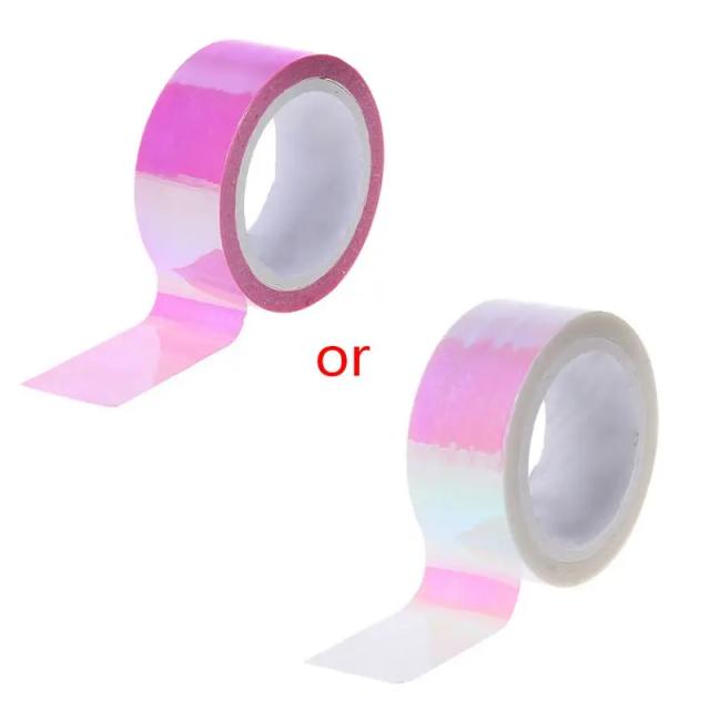 Fita Holográfica RG Prismática com Glitter para Decoração e Projetos DIY em Ginástica Rítmica e Scrapbooking