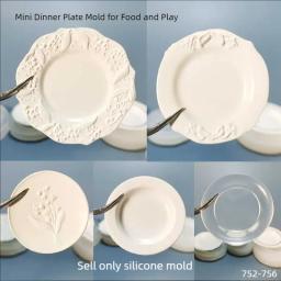 Artesanato Esculpido Placa De Resina Epóxi Molde, Molde De Pinchamento Em Miniatura, Moldes De Resina UV, Comida Jogar, DIY - Image 1