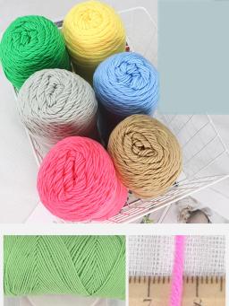 Fio de Algodão Leite para Tricô e Crochet, Super Macio, Linha Crochet, Cobertores, Suéter, Chapéu, Sapato, Crochê, Fio Amigurumi, 200g, 1Pc - Image 5