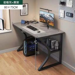 Conjunto de mesa e cadeira para escritório doméstico, design simples, mesa de jogos popular, computador, quarto, aprendizagem, escrita, estação de trabalho - Image 4