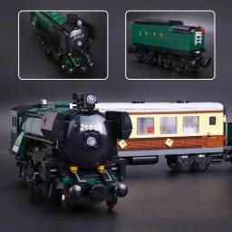 Blocos De Construção De Trem Noturno De Esmeralda, Modelo De Brinquedo Kit, Presente De Aniversário E Natal, Em Stock, 21005, 1085Pcs - Image 5