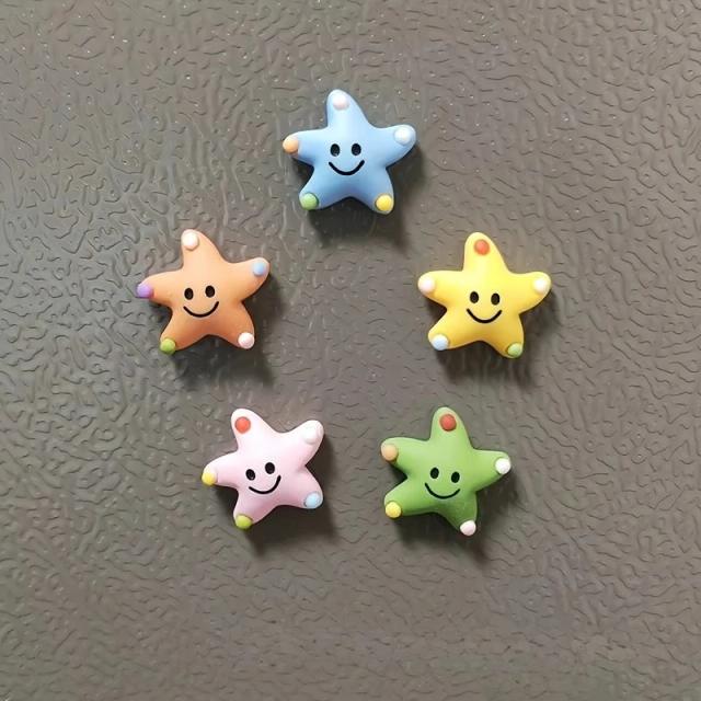 Ímã de Geladeira Estrelas Felizes Decorativo 10 Peças