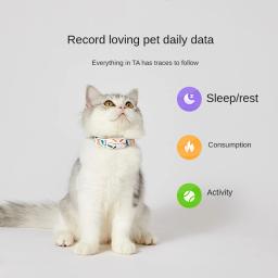 Novo petkit ajuste 3 inteligente atividade do animal de estimação & monitor de dormir bluetooth controle remoto à prova dwaterproof água coleiras gato do cão tag trabalho com app - Image 2