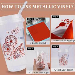 6 pçs adesivo permanente artesanato vinil à prova dwaterproof água 12 "x 10" pacote para corte silhueta cameo decalque sinais festa decoração adesivos diy - Image 2