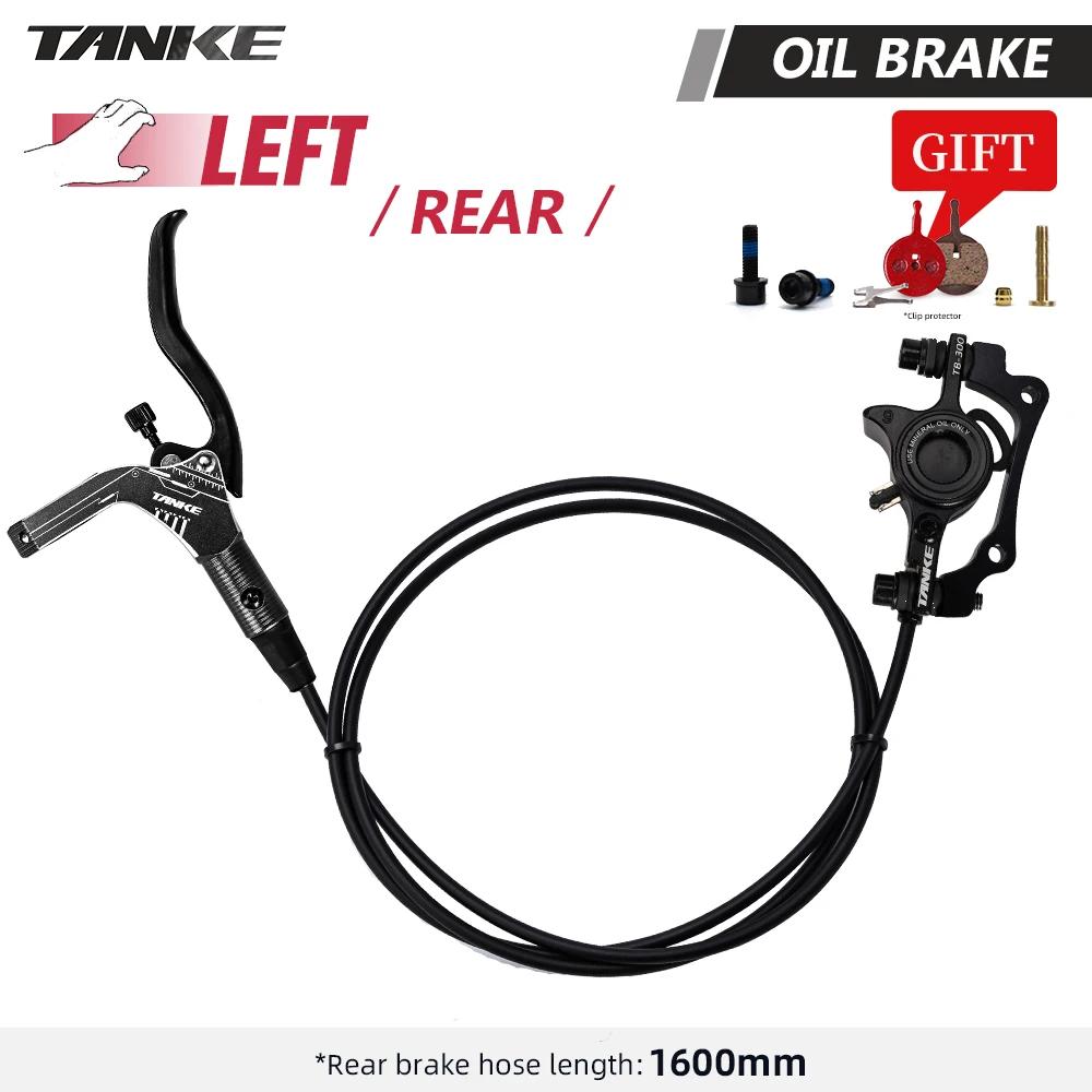 Tanke mtb bicicleta conjunto de freio a disco hidráulico 160mm rotores placa pinça óleo dianteiro traseiro mountain bike braçadeira 22.2mm lidar com um pilar - Image 1