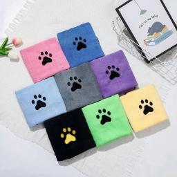 Toalha de banho do animal de estimação toalha de banho absorvente super absorvente toalha de banho do animal de estimação toalha absorvente da veste para cães pequenos médios grandes - Image 1