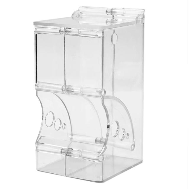 Alimentador Automático de Ração para Animais de Estimação - Dispenser Plástico Transparente para Hamsters com Design Simples e Resistente