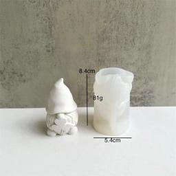 Molde De Silicone De Vela Anão, Forma De Gesso, Arte De Escultura, Aromaterapia Gesso, Decoração De Casa Artesanal, Presente De Trança De Natal - Image 3