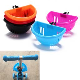 Fácil instalação saco de bicicleta scooter lidar com barra cesta com suporte bicicleta acessórios à prova dwaterproof água das crianças cesta de plástico - Image 1