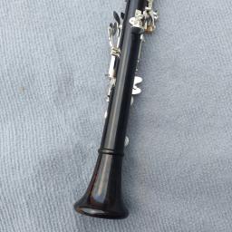 Profissional clarinete do ébano, prateado, tom E, granadilha, madeira maciça - Image 3