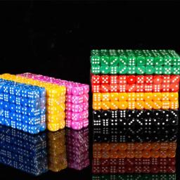 100 peças de dado de alta qualidade 16mm multicolorido, dado de seis lados para jogar jogos, conjunto de dados, opaco para bar, clube, festa, jogos de tabuleiro - Image 3