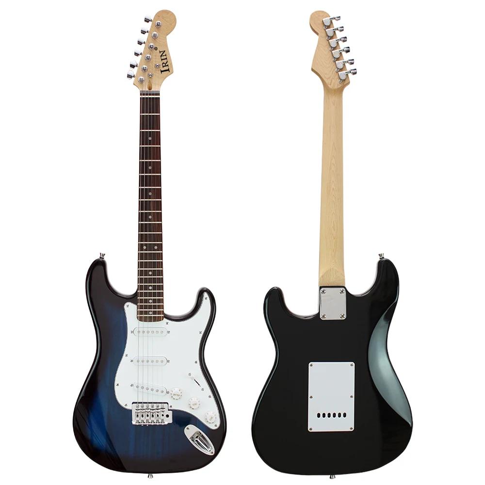 IRIN ST-Guitarra Elétrica com Saco, Instrumentos de Cordas, Speaker Tuner, Capo Strap, Escolha Acessório, 24 trincas, 6 cordas - Image 1