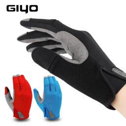 Luvas de ciclismo para homens e mulheres, bicicleta, ginásio, bicicleta, MTB, dedo longo completo, tela de toque - Image 2