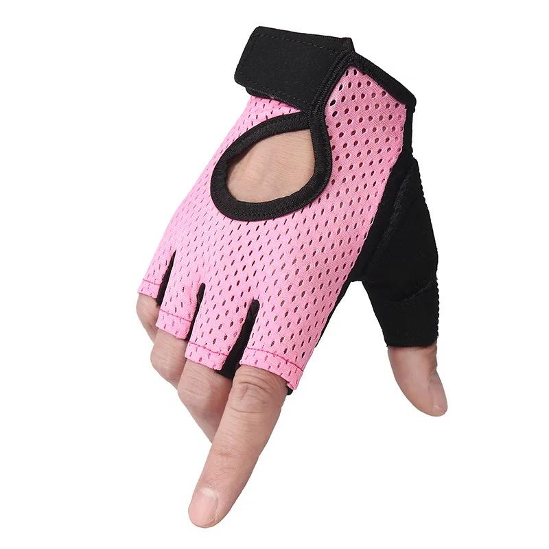 Luvas de ciclismo meio dedo para adultos, antiderrapante, respirável, amortecedor, bicicleta, esportes ao ar livre, equitação, fitness, 1 par - Image 1