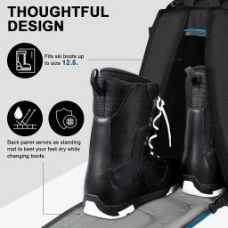 Mochila de esqui grande capacidade saco de armazenamento à prova dwaterproof água esportes ao ar livre suprimentos para óculos jaqueta esquis snowboard acessórios luvas - Image 3