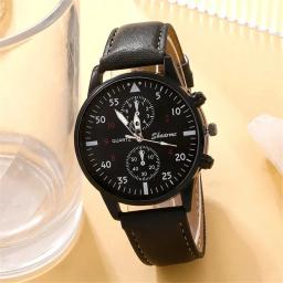 5PCS Set Moda Mens Esportes Relógios Homem Negócios Quartz Relógio De Pulso De Couro De Luxo Pulseira Homens Relógio Casual - Image 3