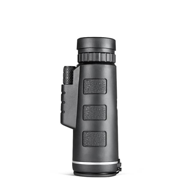 Telescópio Monocular Portátil de Alta Definição com Zoom 80x100 e Suporte para Smartphone - Ideal para Caça e Camping