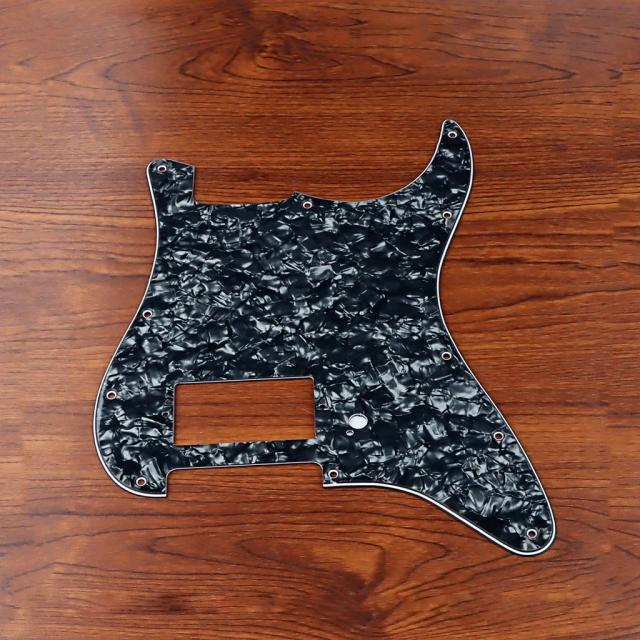 Pickguard Black Pearl em Branco para Guitarra com Ponte e Humucker - Acessórios de Alta Qualidade com 11 Furos
