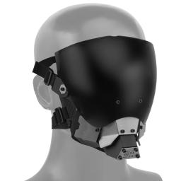 Máscara Facial Completa Respirável para Airsoft Paintball, Equipamento de Proteção, CS Wargame, Esportes, Removível, Dupla Face, Lente Anti-Nevoeiro - Image 2