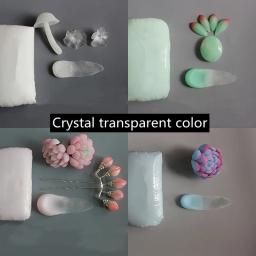 Profissional cristal macio resina argila, no-Bake polímero arte, suculentas artesanais DIY, cerâmica boneca, solo seco ao ar, 500g - Image 2