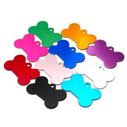Clássico osso Dog ID Tag, personalizado Anti-Lost placa de identificação personalizada, Cat Collar Pet Pendant, colar de corrente, atacado, 20pcs - Image 5