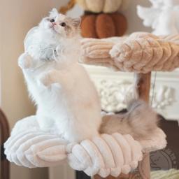 Torres De Gato De Madeira Para Gatos Grandes, Torre De Árvore Com Vários Hamocks, Suprimentos De Treinamento, Estrutura De Brincar, Produtos Para Animais De Estimação, Casa Suprimentos - Image 2