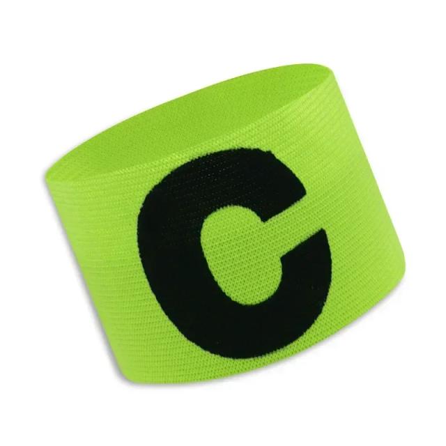 Braçadeira de Capitão Personalizável para Futebol com Logotipo em C e Fita Elástica Anti-Queda