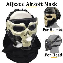 Combinação rápida de capacete e máscara Airsoft, Capacete ajustável para jogos ao ar livre, para o jogo Cs, Paintball Game, Party e CQB Skirmishes - Image 5