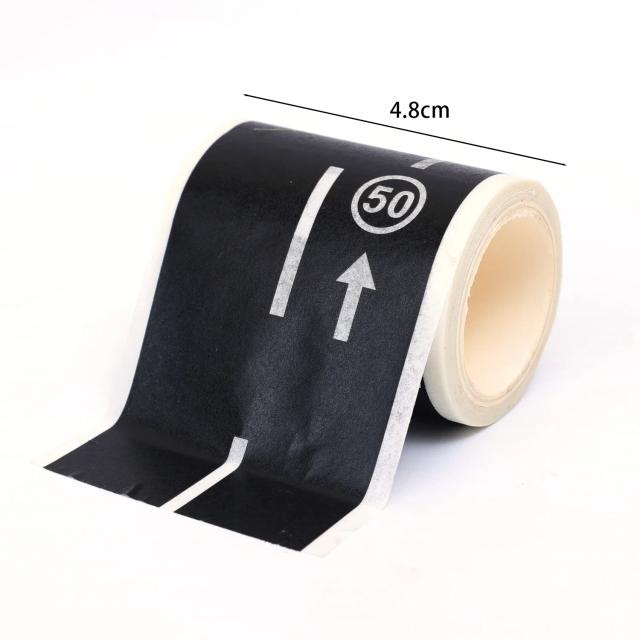 Fita de Cena Criativa 5m - Estrada Ferroviária para Design DIY