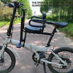Guardrail de segurança ajustável para bicicleta criança, assento dianteiro do bebê, sela infantil, pedais, encosto para bicicleta, bicicleta elétrica - Image 2