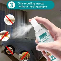 Tratamentos de pulgas e piolhos Spray, rápido e prático, carrapatos expelentes para cães e gatos, produtos de saúde para animais, 30ml - Image 1