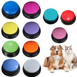 Engraçado cão Recordable Pet Brinquedos, Viagem Falando Pet Starters, Falando Botões, Portátil Bonito Pet Supplies, Comunicação - Image 1