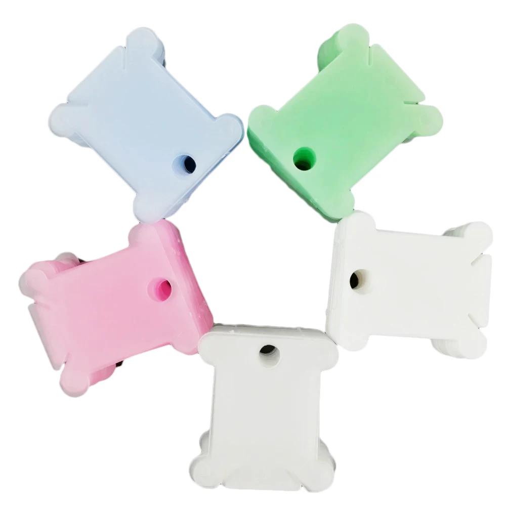 100 peças de fio de bordado de plástico e bobinas de linha artesanal para suporte de armazenamento, ferramentas de costura de fio de bordado - Image 1