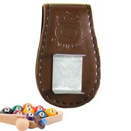 Saco de giz magnético para bilhar, suporte de giz de couro, cinto, costura compacta e delicada acessórios de bilhar - Image 2